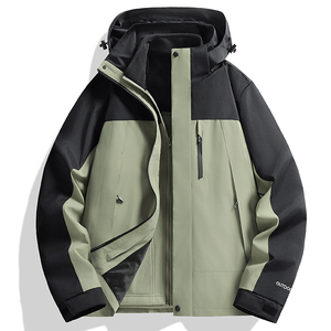 秋冬男女夹克户外三合一情侣冲锋衣可拆卸两件套登山服CF2418P100图片