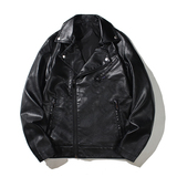 跨境外贸男士外套春秋皮衣飞行夹克男装PU皮机车服皮衣男PY618P86，男装夹克，星座1410（原1902A）