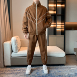 男士休闲套装春秋季潮牌ins学生青少年宽松两件套运动服TZ537P100，男装休闲套装，星座1410（原1902A）