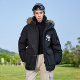 冬季情侣石墨烯羽绒服保暖防风上衣潮牌连帽宽松外套男YR9822P100，男装羽绒服，星座1410（原1902A）
