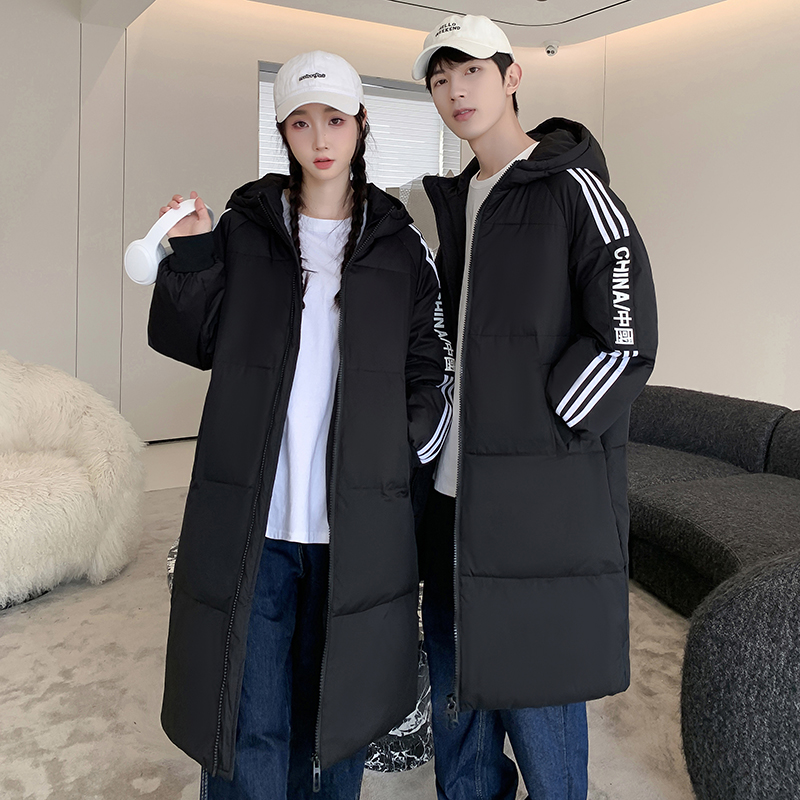 情侣运动羽绒服686中长款羽绒服三杠风905运动长款YR22062P90，男装羽绒服，星座1410（原1902A）