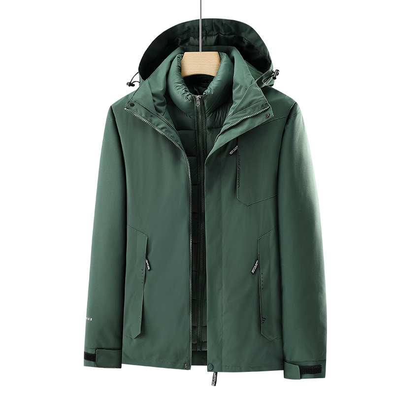 秋冬男女款夹克户外三合一冲锋衣可拆卸两件套登山服CF2605P120,男装夹克,星座1410（原1902A）