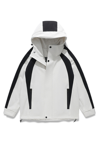 春秋户外运动冲锋衣男女情侣款防水防风滑雪登山服夹克 JK8859P65图片