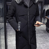 2026新款羽绒服男女情侣中长款白鸭绒过膝加长款羽绒服YR901-P70，男装羽绒服，星座1410（原1902A）