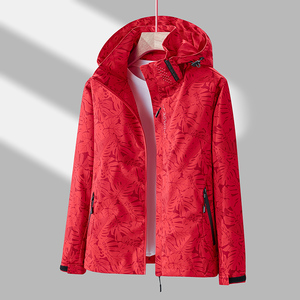 春秋户外运动冲锋衣男女情侣款防水防风滑雪登山服夹克 CF6288P45图片