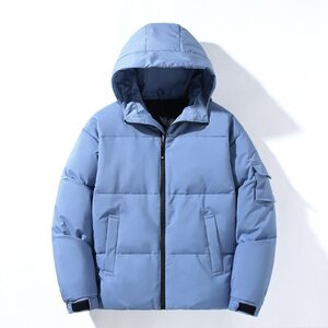 冬新品加厚连帽羽绒服男士短款青年白鸭绒保暖休闲外套 YR7053图片