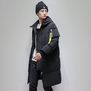 中长款羽绒服男2026新款加厚保暖连帽上衣潮情侣装男士YR1616P80图片