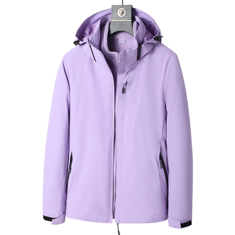 户外登山服可拆卸冲锋衣男女情侣款三合一两件套夹克CF6268-1P85,男装夹克,星座1410（原1902A）