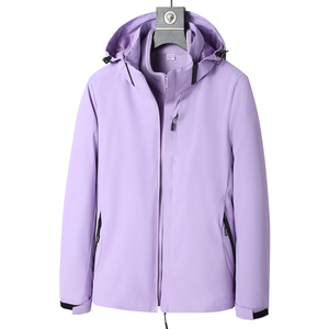 户外登山服可拆卸冲锋衣男女情侣款三合一两件套夹克 CF6268-1P85图片