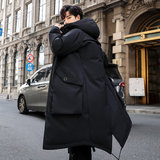 2024冬季新羽绒服男士中长款韩版加厚青年毛领连帽外套YR1589P170，男装羽绒服，星座1902A（原星座1216）