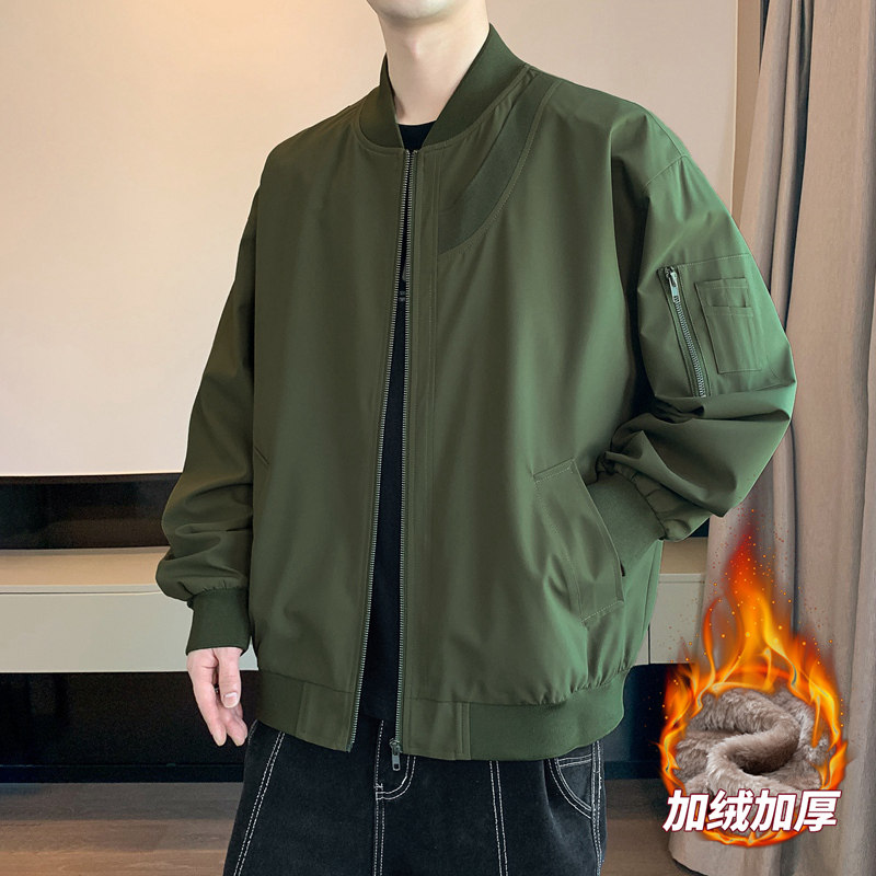 男士加绒防水夹克秋冬情侣多色大拉链口袋工装防水夹克AJ88P78,男装夹克,星座1410（原1902A）