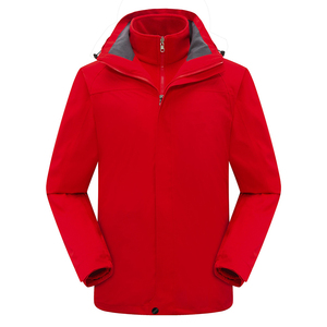 新款纯色三合一冲锋衣男女款户外防风防水轻量登山服CF905P145图片