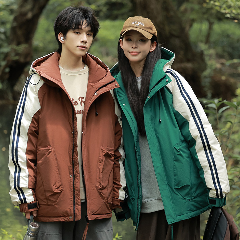 潮羽绒服情侣冬季90绒新款休闲百搭宽松保暖情侣外套YR2339P215图片