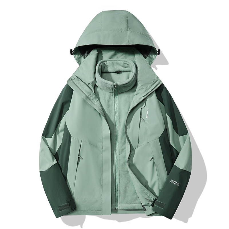 L-8X秋冬男女款夹克户外三合一冲锋衣拆卸两件套登山服CF899P135,男装夹克,星座1410（原1902A）