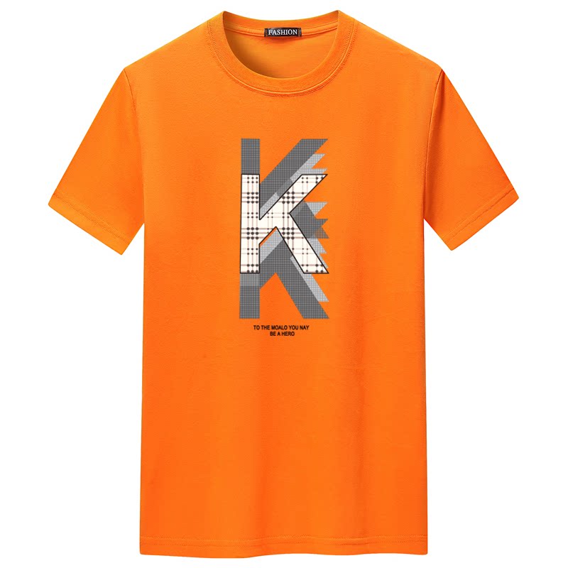 夏季短袖t恤潮流宽松CVC60%棉衣服新款男装DT3454-KKK,男装T恤,星座1410（原1902A）
