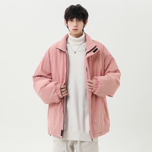 M-8XL立领棉服情侣冬季棉衣青少年帅气防寒保暖大码冬装 MY997P65图片