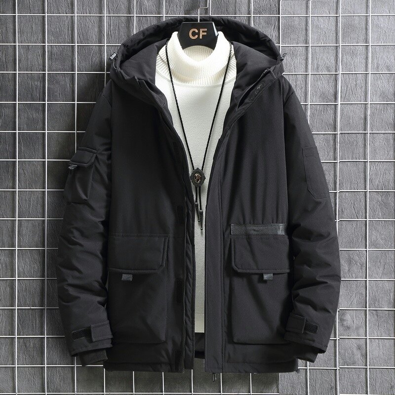 新款羽绒服男士工装连帽冬季羽绒外套潮流男YR2058P80,男装羽绒服,星座1410（原1902A）