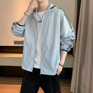 港风防晒衣男女夏季防晒服防紫外线外套户外冰丝轻薄皮肤衣F02P45图片
