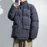 麂皮绒棉服男士外套冬季美式复古棉袄羽绒棉服情侣款棉衣MY776P85，男装棉衣，星座1410（原1902A）