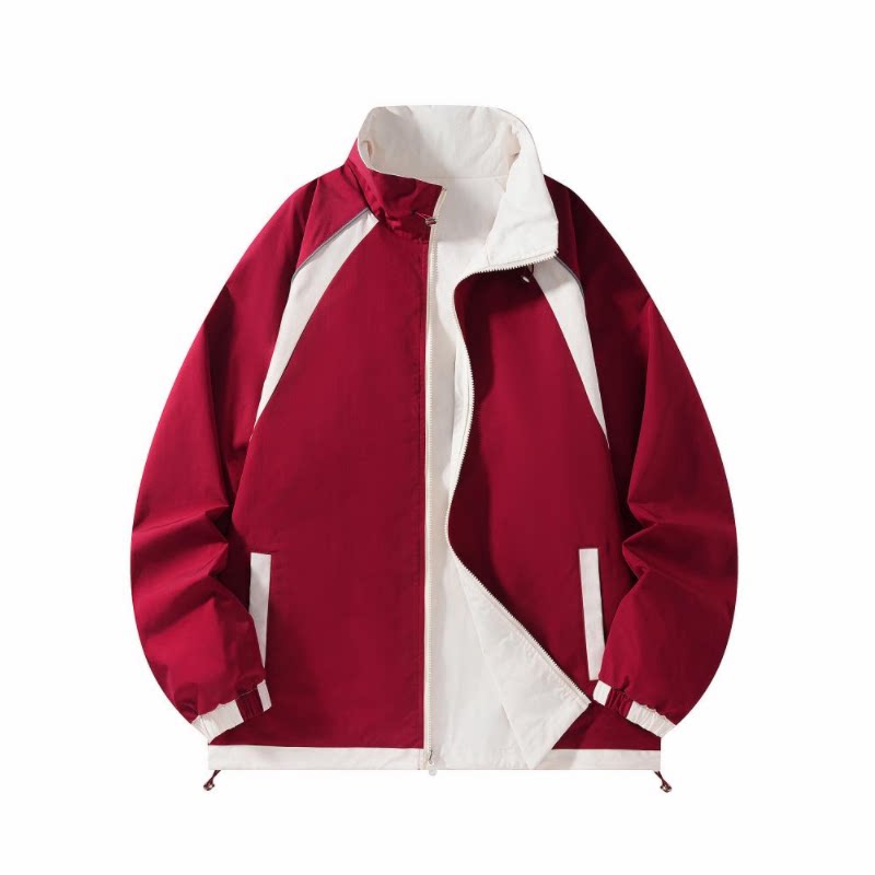 春秋户外运动冲锋衣男女情侣双面穿防风滑雪登山服夹克JK7715P65,男装夹克,星座1410（原1902A）
