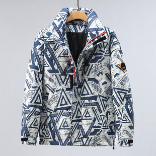 YR9867P65 羽绒服中国制造休闲加厚羽绒服男国潮 厂家情侣款 冬装