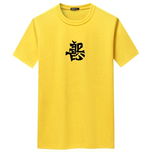 夏季男士短袖t恤青春宽松CVC60%棉新款男装DT3771-中标善恶-P15图片