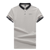 夏季短袖T恤男潮牌纯棉休闲翻领短袖POLO衫logo印花刺绣PL125P22，男装T恤，星座1410（原1902A）