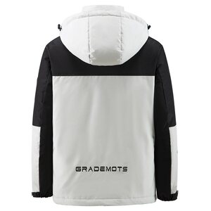 冬季新羽绒服男短款撞色连帽外套户外工装情侣防寒上衣YR9869P80,绿色短袖可以搭配黑色裤子吗图片