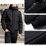 男士短款连帽加厚羽绒服清仓白鸭绒时尚保暖外套男YR1906P70，男装羽绒服，星座1410（原1902A）