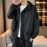 冲锋衣外套男装春秋款连帽夹克男情侣青少年港风工装上衣JK111P72，男装夹克，星座1410（原1902A）