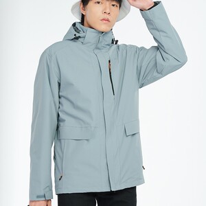 三合一纯色冲锋衣早秋冬新款户外露营徒步登山保暖上衣CF9807P155图片