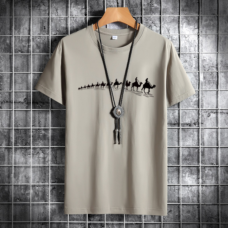 夏季男士短袖t恤潮流潮宽松纯棉衣服2021新款DT4215-一排-P15,男装T恤,星座1410（原1902A）