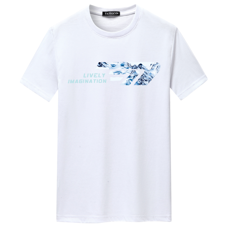 夏季男短袖t恤青春宽松CVC60%棉衣服新款男装DT3150-幻想7-P15,男装T恤,星座1410（原1902A）