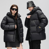 短款羽绒服90%绒冬季新款时尚宽松纯黑色情侣外套YR2399P220，男装羽绒服，星座1410（原1902A）