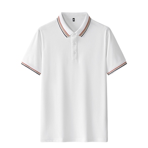 新款男士POLO衫春夏季纯色简约公版上衣商务短袖T恤衫 PL3383P25图片