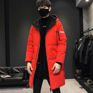 BLLZ室内模特爆款羽绒服男士中长款工装韩版潮牌加厚外套913-P200