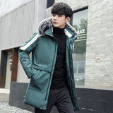 2021新款冬季大毛领连帽青年男士时尚潮流白鸭绒羽绒服YR1618P135，男装羽绒服，星座1410（原1902A）