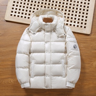 情侣短款 新款 冬季 白鸭绒男女保暖防风羽绒服外套YR2509P130 5XL