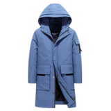 新款男士中长款羽绒服冬装外套男加厚户外防寒羽绒服YR2086-P120，男装羽绒服，星座1410（原1902A）