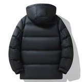 冬季羽绒服男士宽松情侣连帽加厚二开版抗寒上衣外套YR907-2P200，男装羽绒服，星座1410（原1902A）