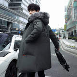 2021时尚男士中长款羽绒服修身保暖羽绒外套YR809，男装羽绒服，星座1410（原1902A）