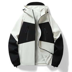 春秋户外运动冲锋衣男女情侣款防水防风滑雪登山服夹克JK23665P60图片