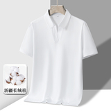 夏季新款男士短袖T恤全棉薄款商务翻领男装polo衫男款PL211P30，男装Polo衫，星座1410（原1902A）