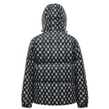 羽绒服男短款新款满印字母连帽加厚青少年鸭绒冬季外套YR2301P180，男装羽绒服，星座1410（原1902A）