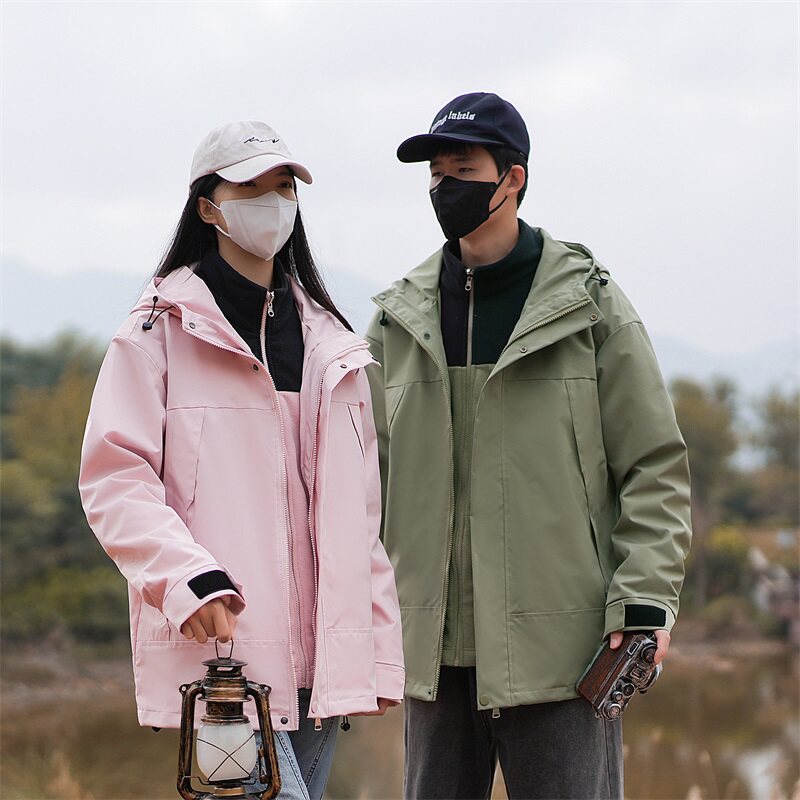 户外三合一冲锋衣男女秋冬季登山服外套保暖夹克 CF8910P100图片