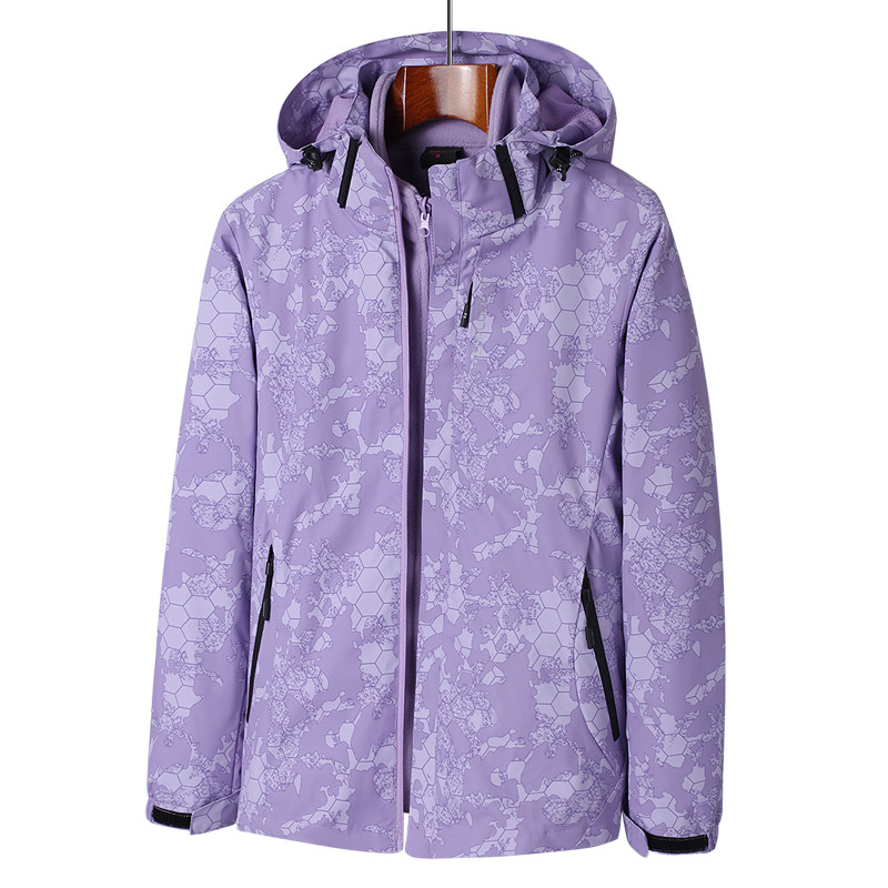 情侣软壳迷彩三合一冲锋衣登山服男女同款防水户外外套CF6299P105,男装夹克,星座1410（原1902A）