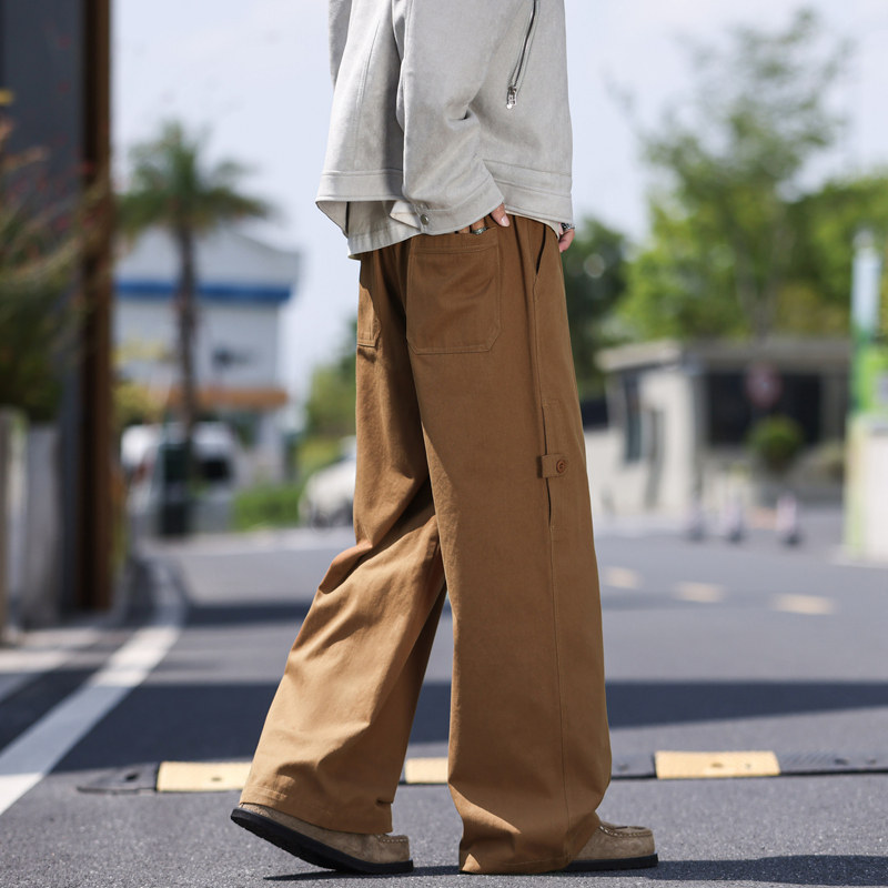 秋季美式休闲裤男宽松直筒休闲工装潮牌机能户外长裤K2530P50,男装工装外套,星座1410（原1902A）