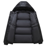 2026新白鸭绒羽绒服男士宽松连帽短款上衣潮牌时尚外套YR2307P140，男装羽绒服，星座1410（原1902A）