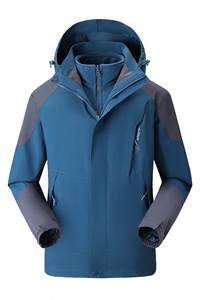 秋冬男女款夹克户外三合一冲锋衣可拆卸两件套登山服 CF1818S P85图片
