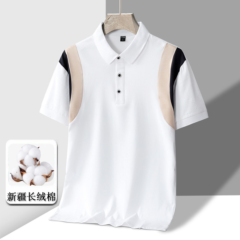 夏季新款男士短袖T恤全棉薄款商务翻领男装polo衫男款PL319P30,男装Polo衫,星座1410（原1902A）